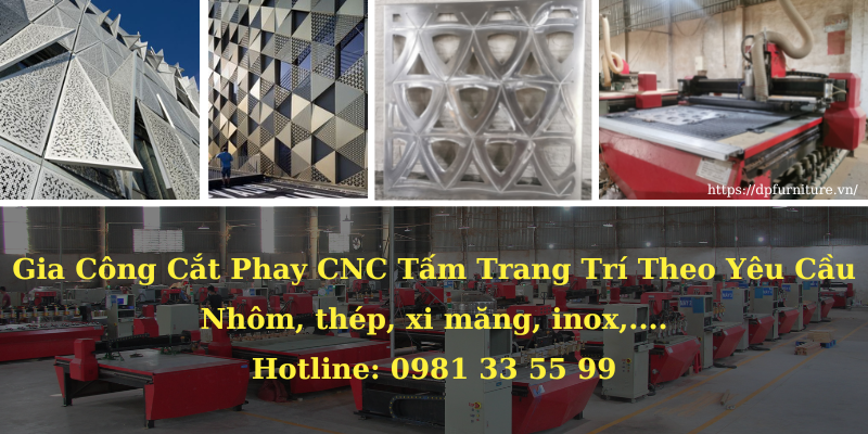 Nhận gia công CNC tấm nhôm trang trí số lượng lớn | Cắt phay CNC